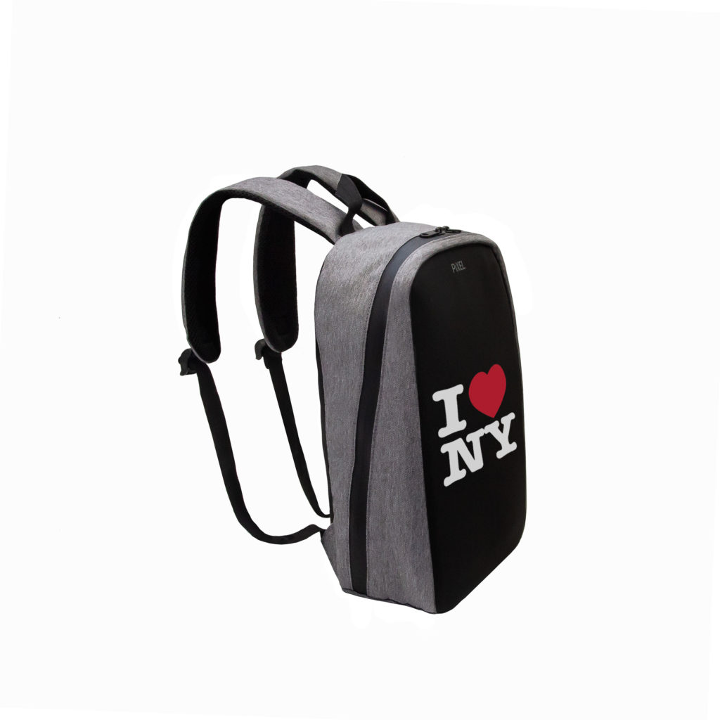 Рюкзак с LED-дисплеем PIXEL PLUS - GRAFIT серый